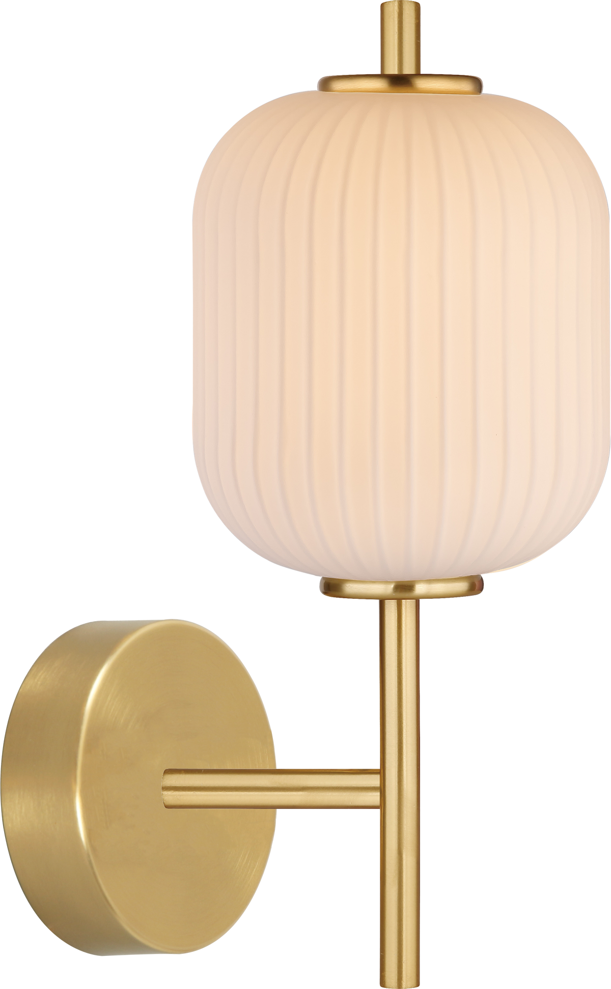 Schéma technique coté du luminaire : diamètre 135 mm, hauteur 325 mm, platine murale 110 mm