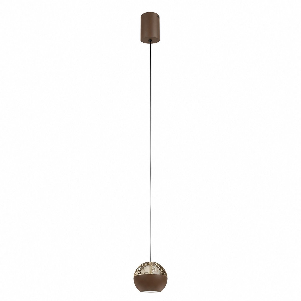 Suspension luminaire Belluno marron