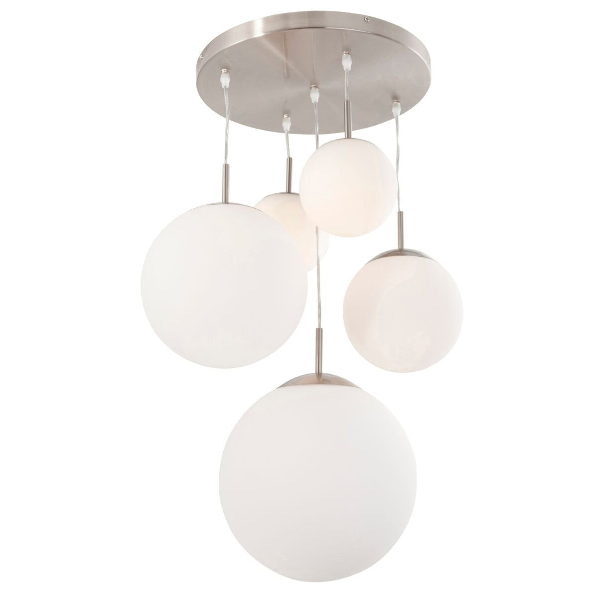 Suspension luminaire Bollique argenté