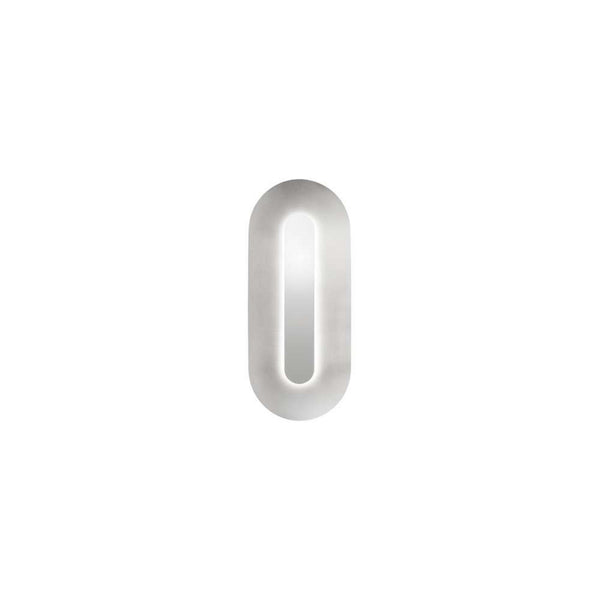 Applique murale LED Sasi en métal, argenté, hauteur 65 cm