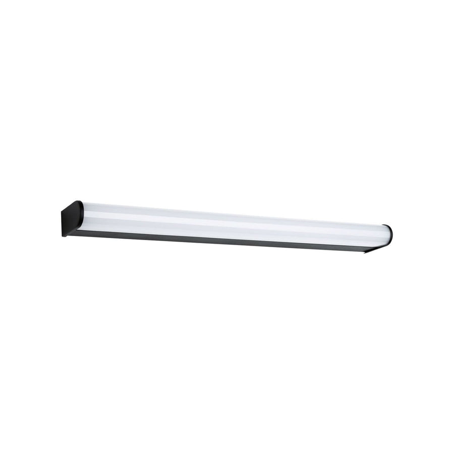 Applique murale LED Arneb en aluminium, noir et blanc satiné, hauteur 4 cm, IP44