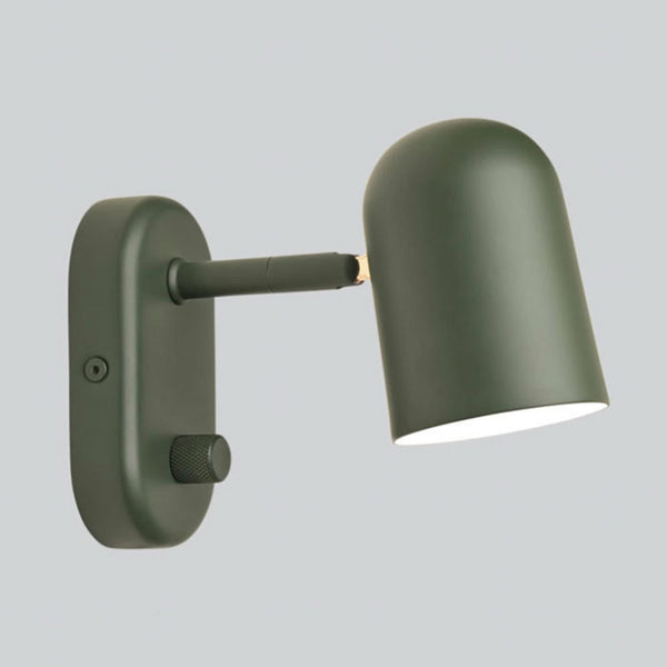 Applique murale Buddy en acier, vert foncé, hauteur 12 cm