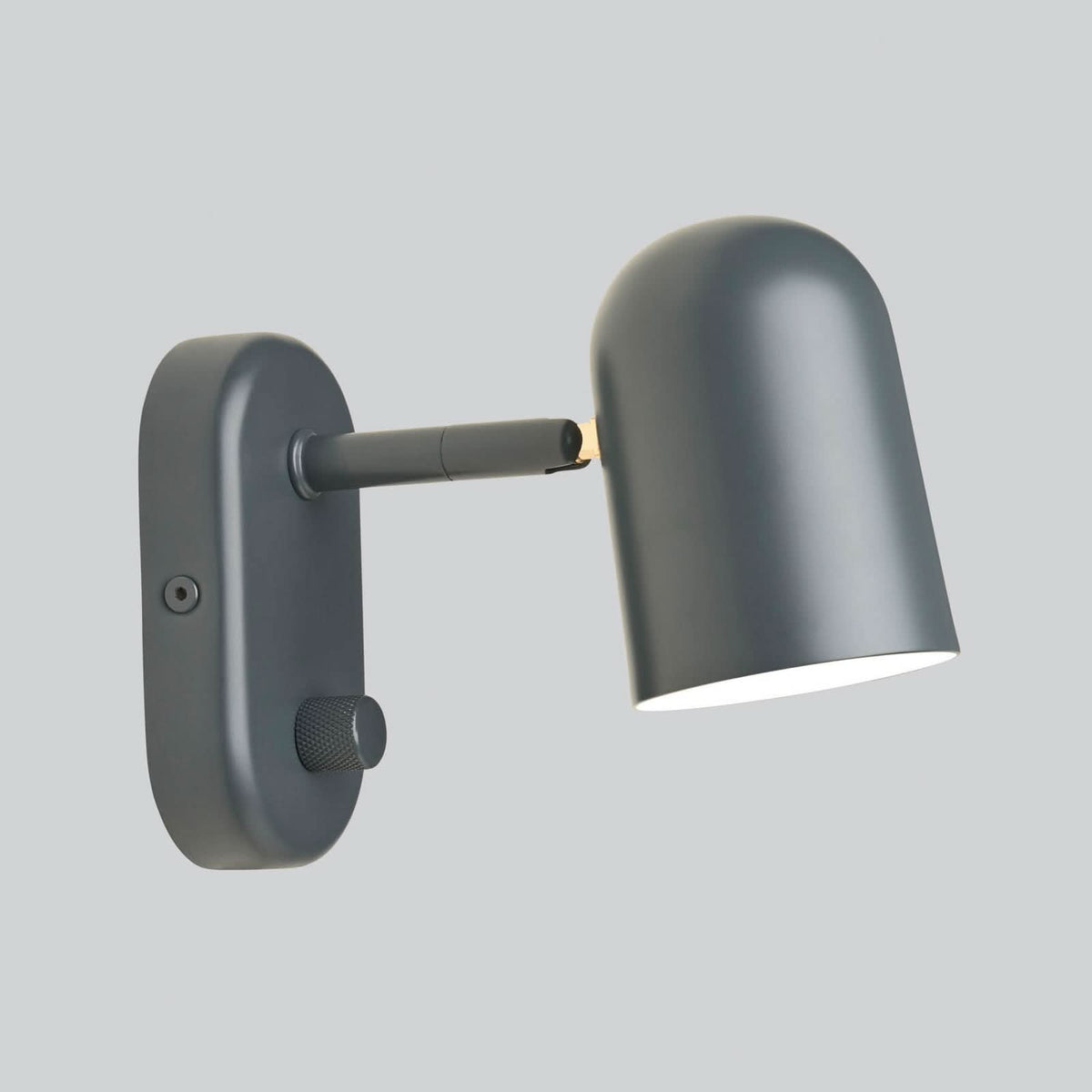 Applique murale Buddy en acier, anthracite, hauteur 12 cm