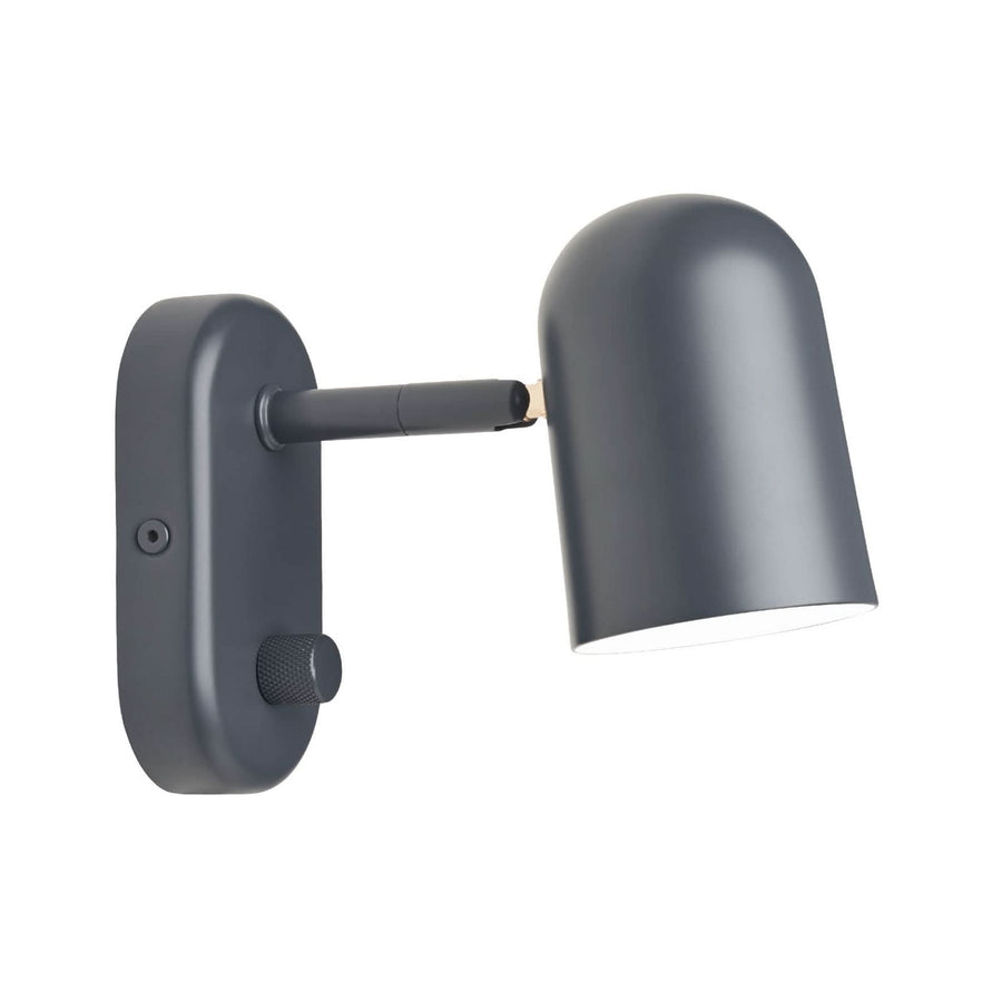 Applique murale Buddy en acier, anthracite, hauteur 12 cm