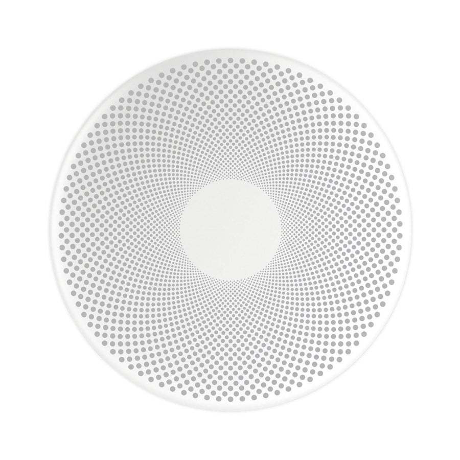 Applique murale LED Glint en acier, blanc mat, Ø 36 cm
