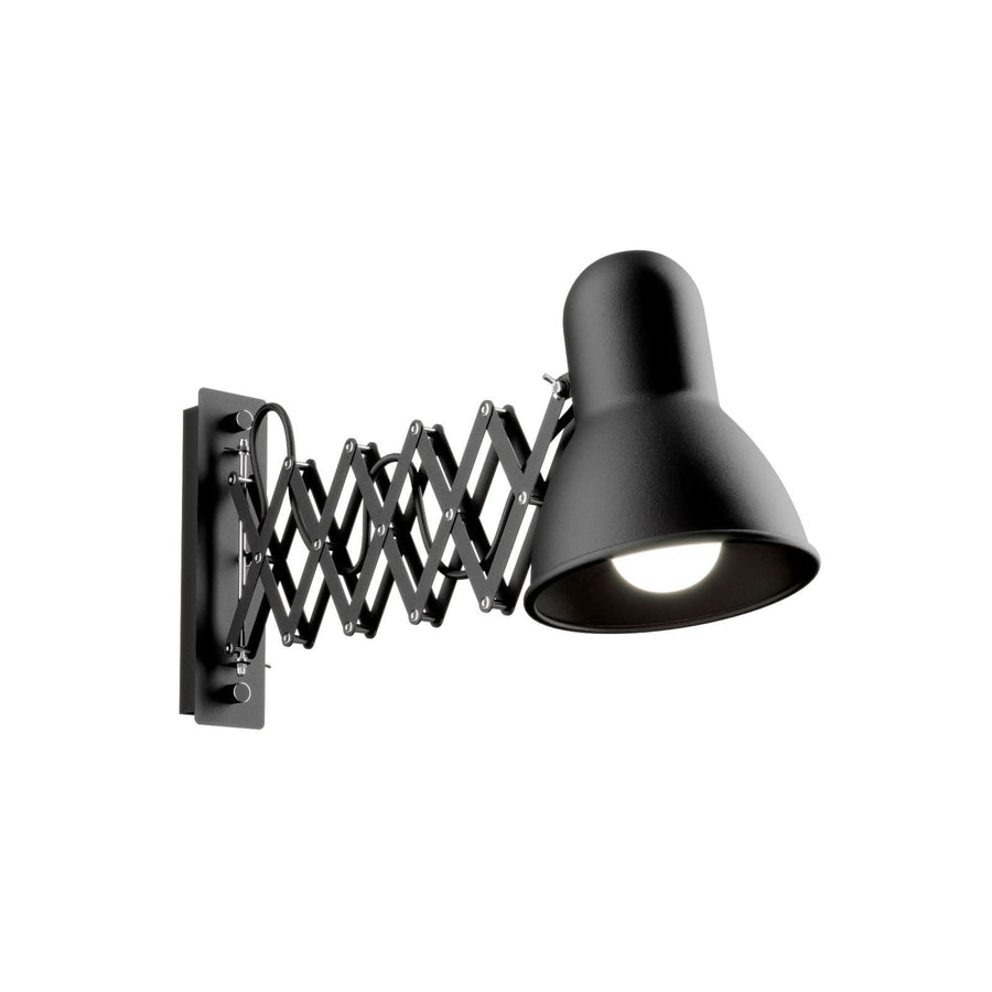 Applique murale Harmony en acier, noir, hauteur 24 cm