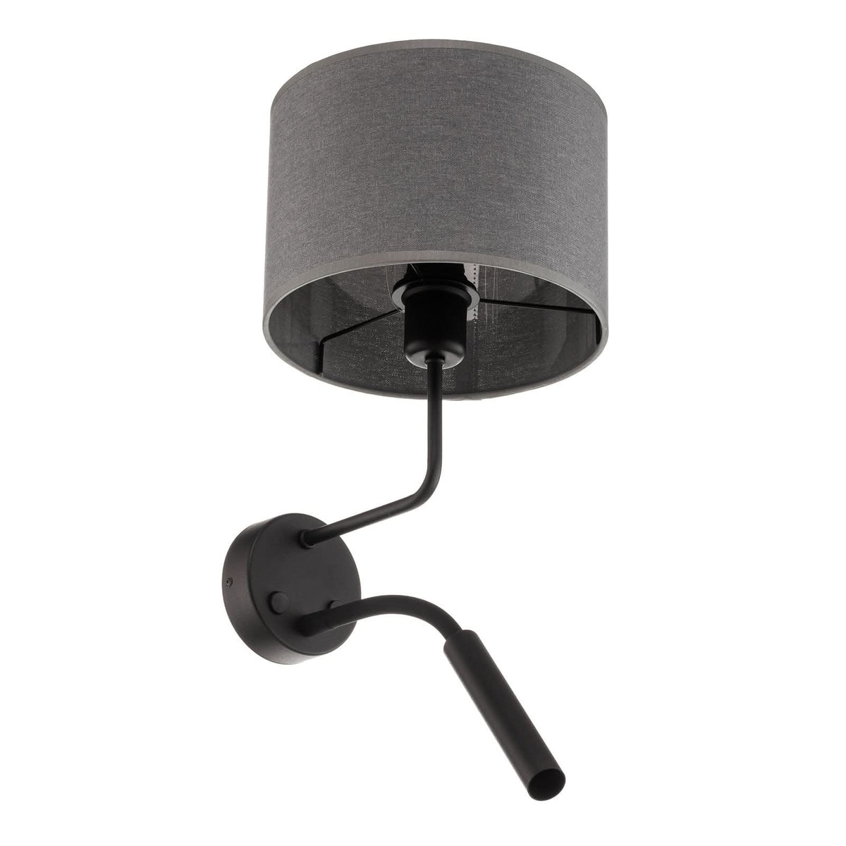 Applique murale Hotel Plus en tissu, gris et noir, hauteur 50 cm