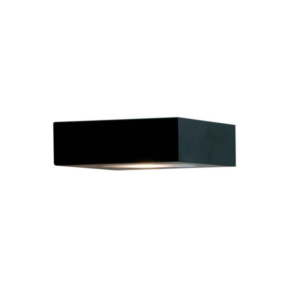 Applique murale LED Fix en aluminium, noir, 2 lumières, hauteur 5,4 cm