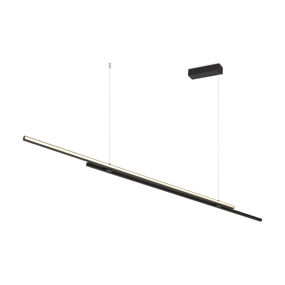 Halo Suspension luminaire noir