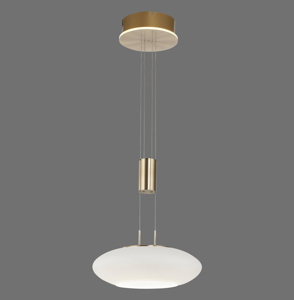 Suspension Q-Etienne laiton mat, verre (2075-60)