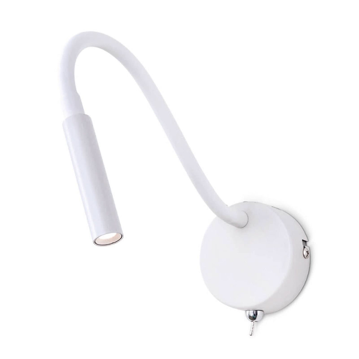 Applique murale LED Colin en aluminium, blanc