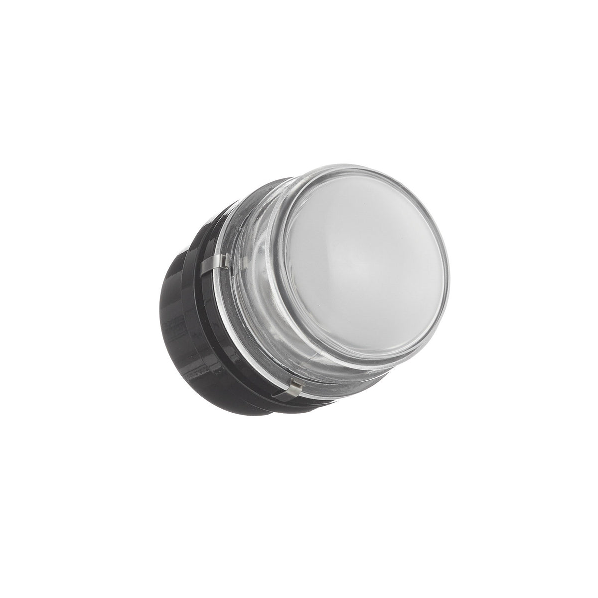 Applique murale Fresnel en verre, noir, Ø 10 cm, IP44