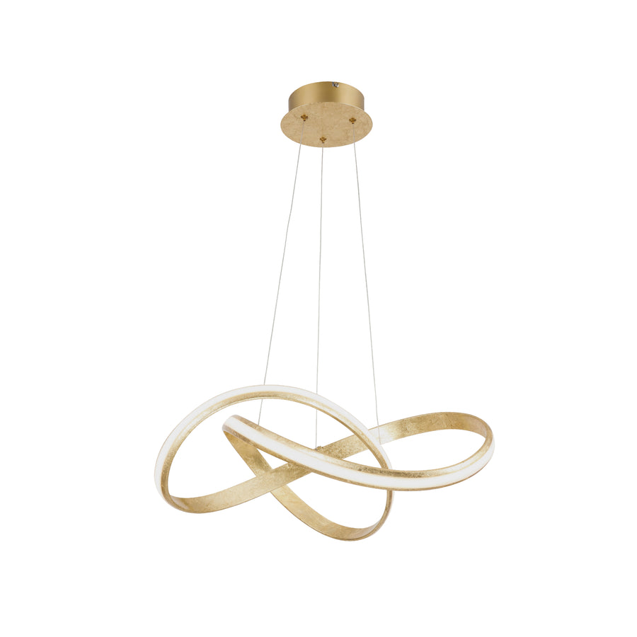 Suspension Melinda dorée, L 57 cm