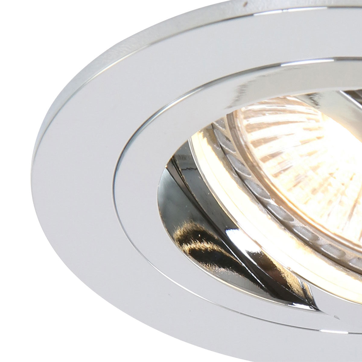 Spot encastrable Pelite 7304CH en chrome brillant Ø10 cm