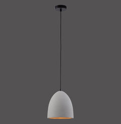 Suspension Eton grise et noire, béton