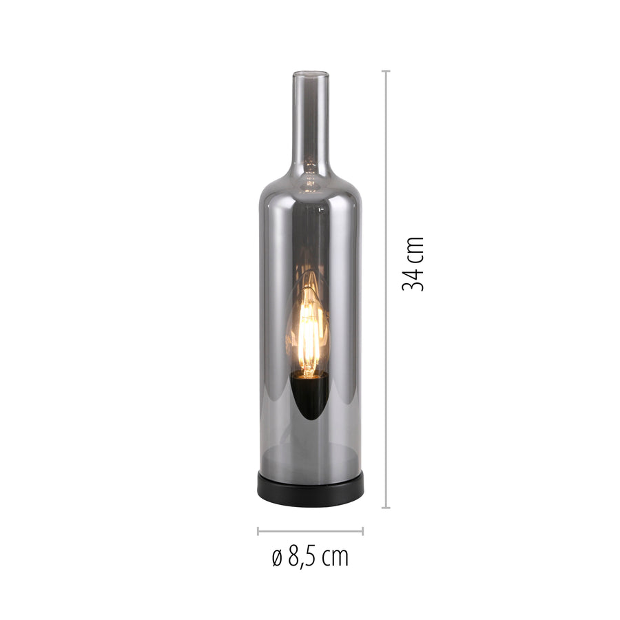 Lampe à poser Bottle fumée
