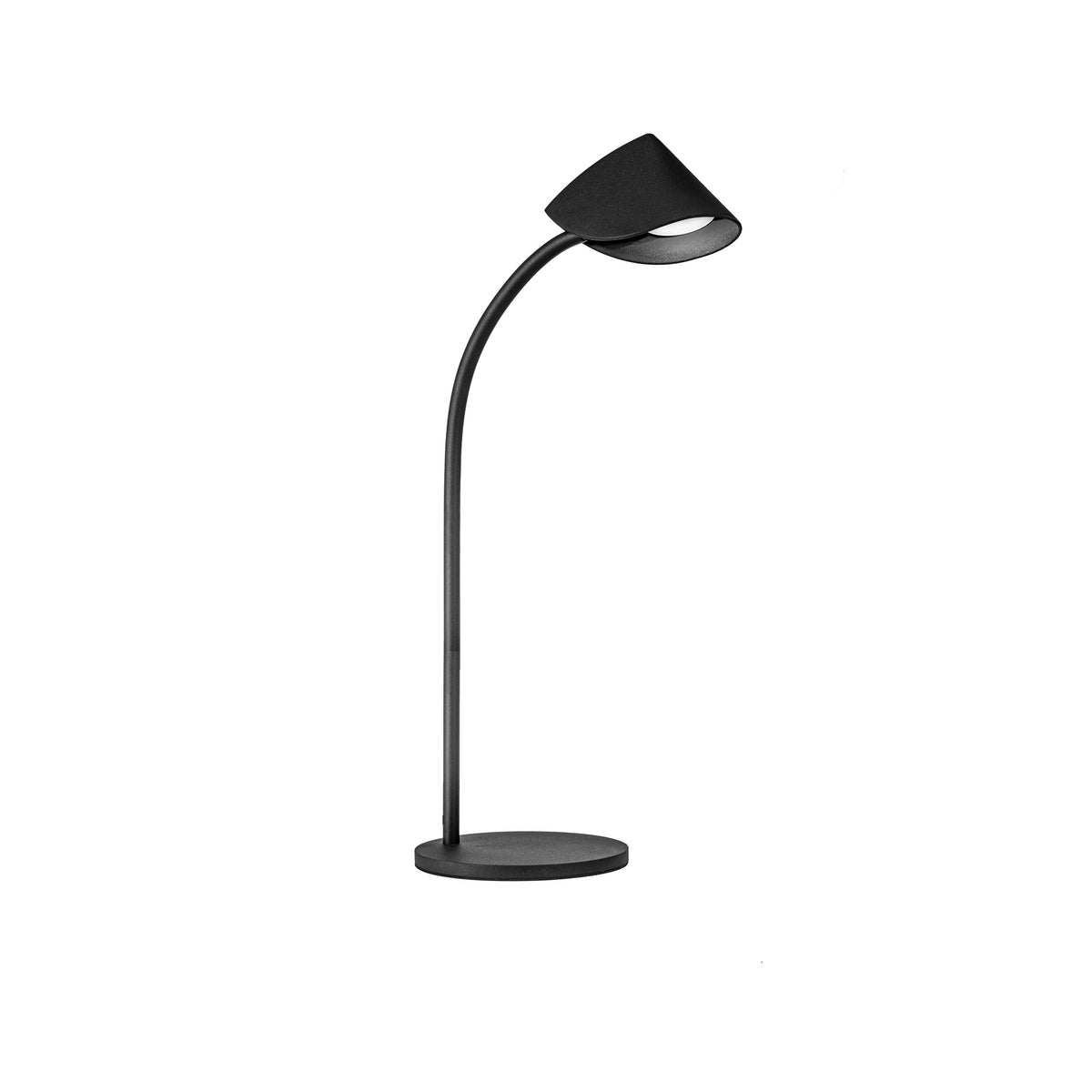 Lampe à poser LED Capuccina noire, H 56 cm