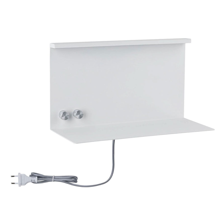 Applique murale LED Jarina en métal, blanc, hauteur 20 cm