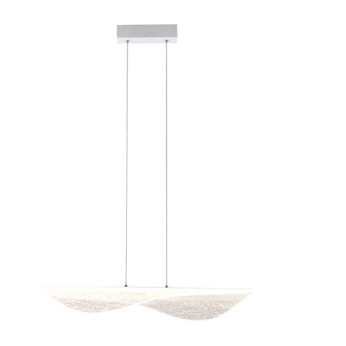 Suspension LED Bianca blanche, L 88 cm