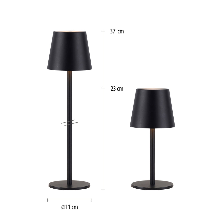 Lampe à poser Boteria noire