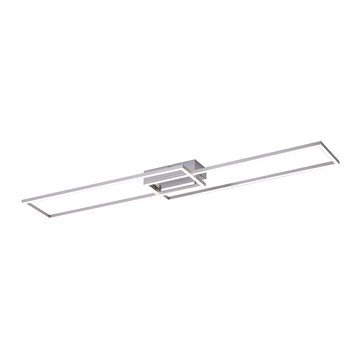 Plafonnier Iven acier, L 25 cm
