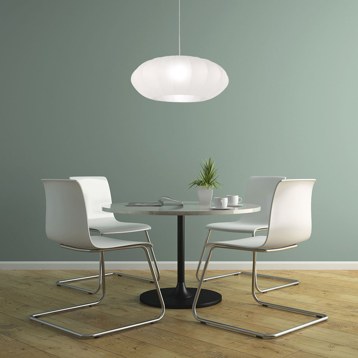 Suspension luminaire Luma-Nola argenté