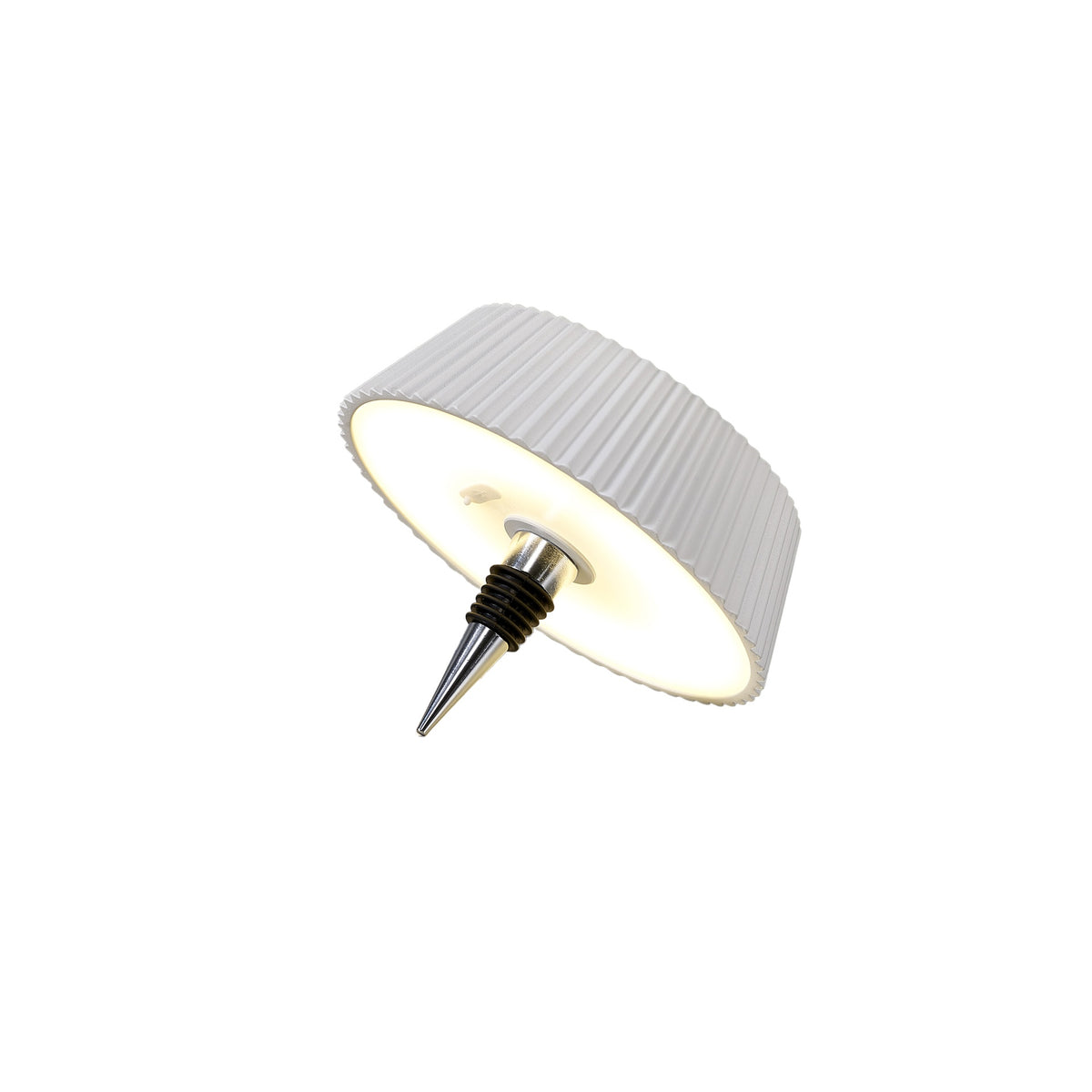 Lampe à poser extérieure LED Relax rechargeable, IP54, H 10,5 cm
