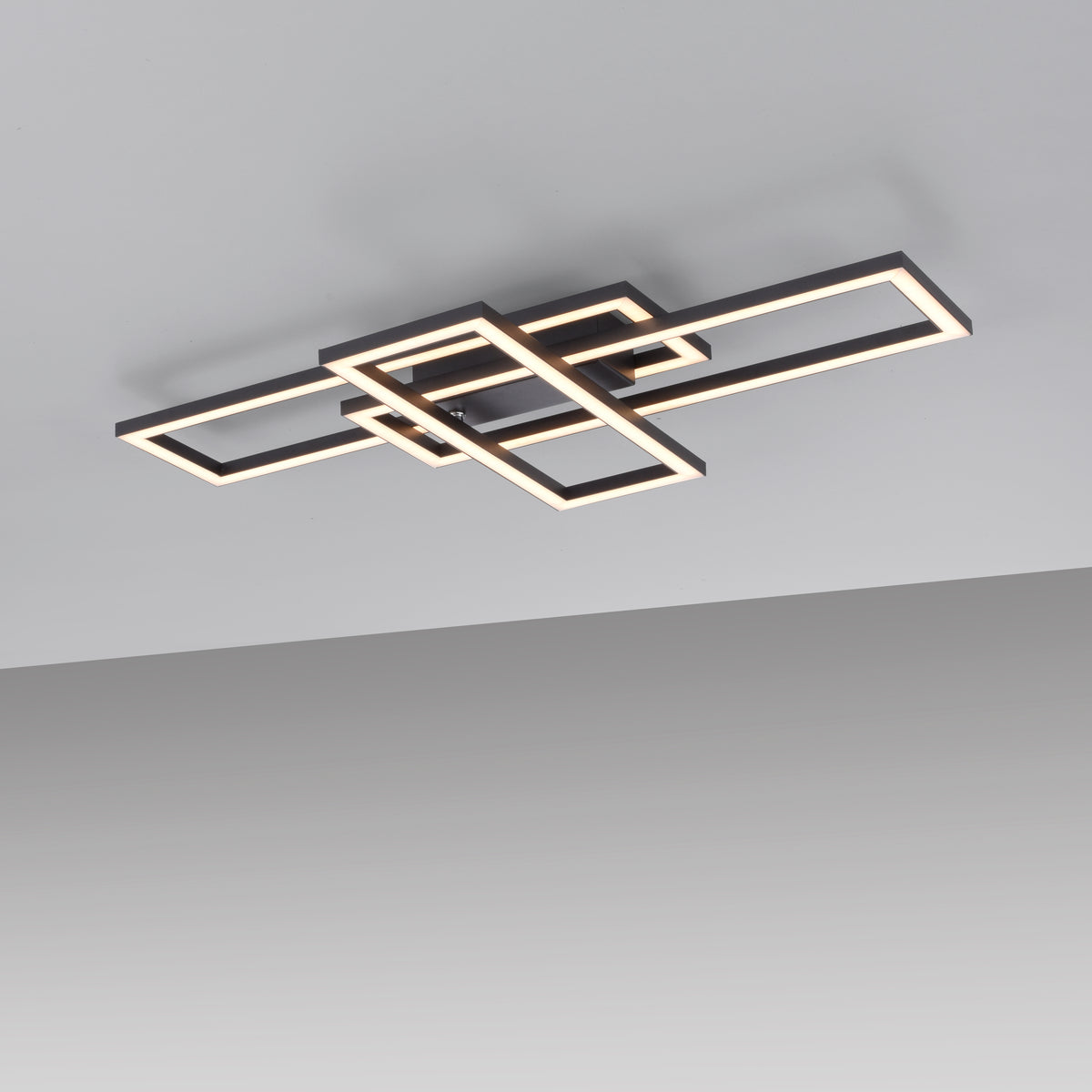 Plafonnier Iven noir, L 34,8 cm