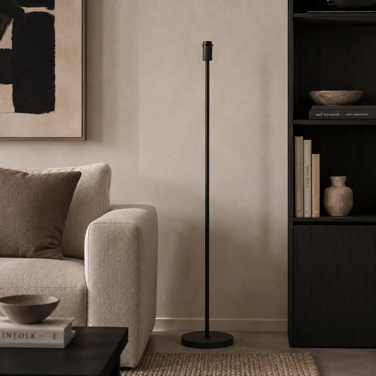 Lampadaire Noor noir