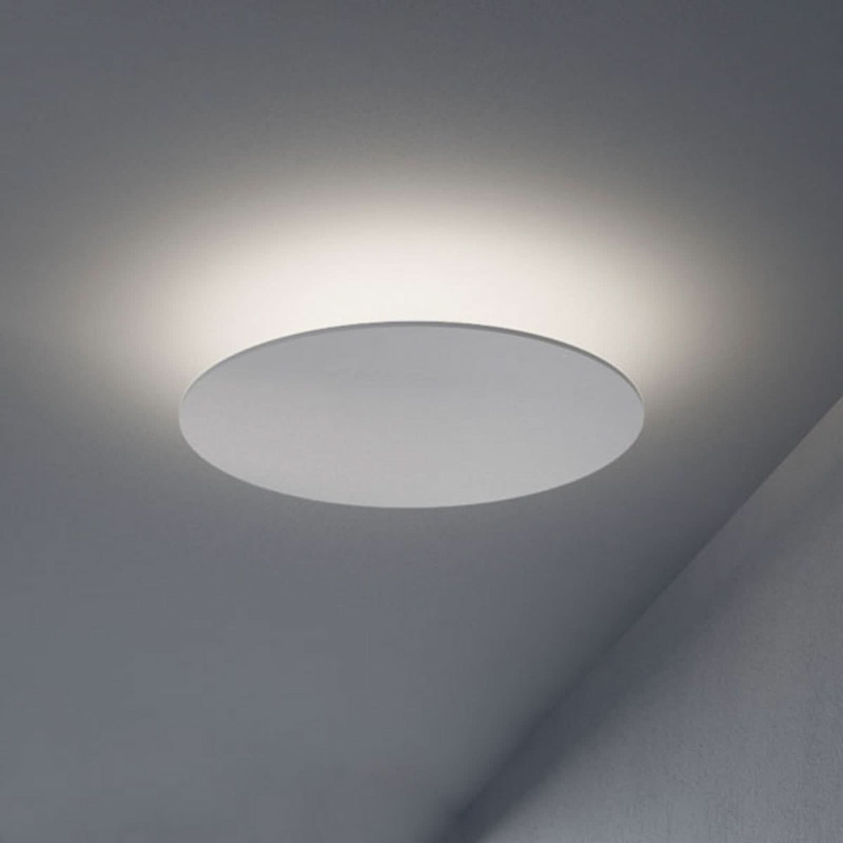 Applique murale LED Collide H2 en aluminium, blanc mat, Ø 33 cm, 2700 K