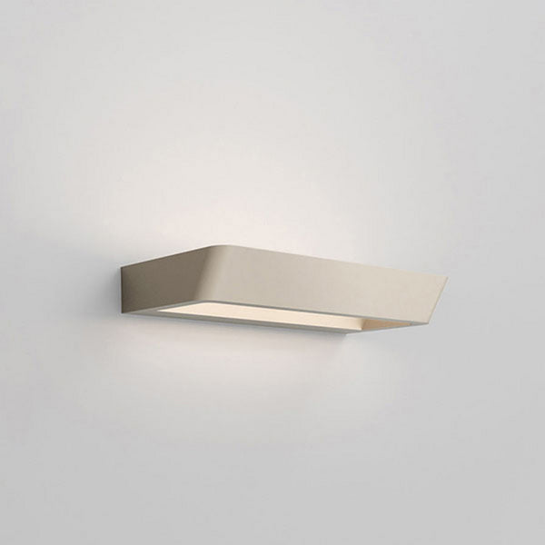 Applique murale LED Belvedere W1 en aluminium, bronze, hauteur 3,5 cm, 2700 K