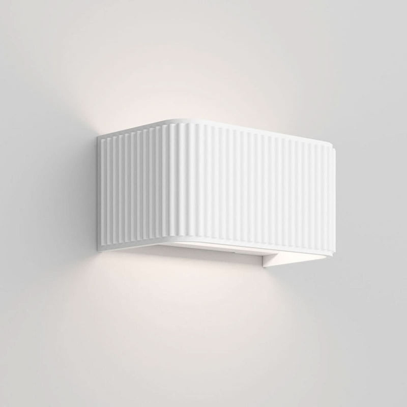 Applique murale LED Dresscode W1 en aluminium, blanc, hauteur 9 cm