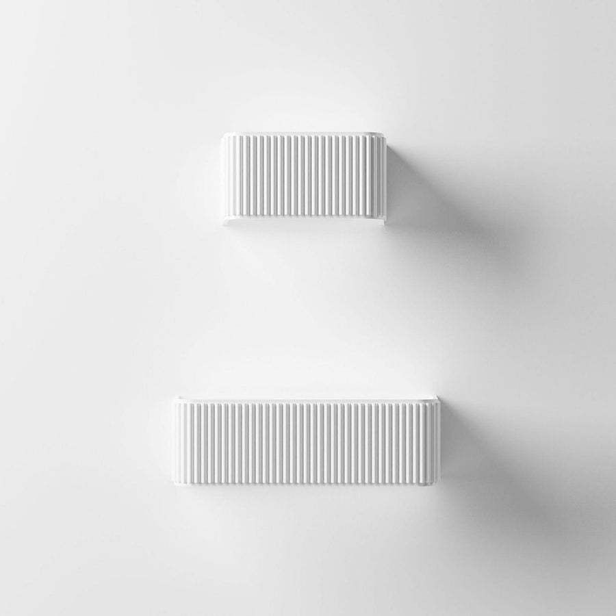 Applique murale LED Dresscode W1 en aluminium, blanc, hauteur 9 cm
