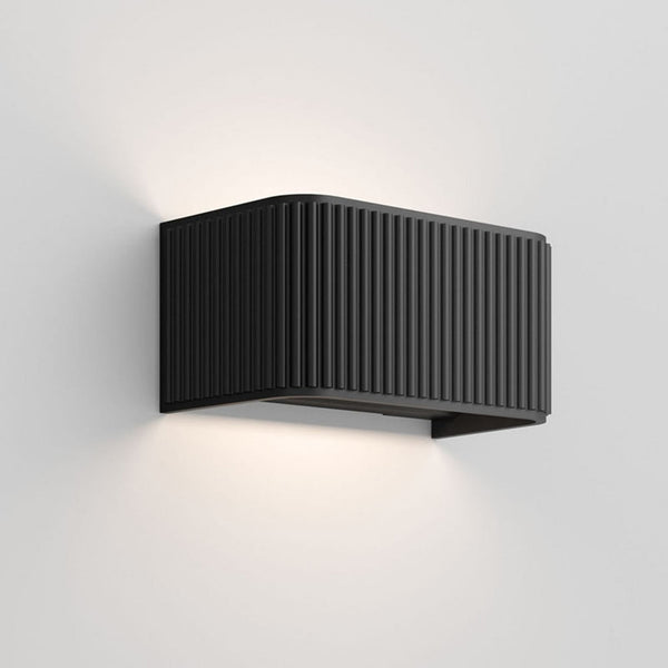 Applique murale LED Dresscode W1 en aluminium, noir, hauteur 9 cm
