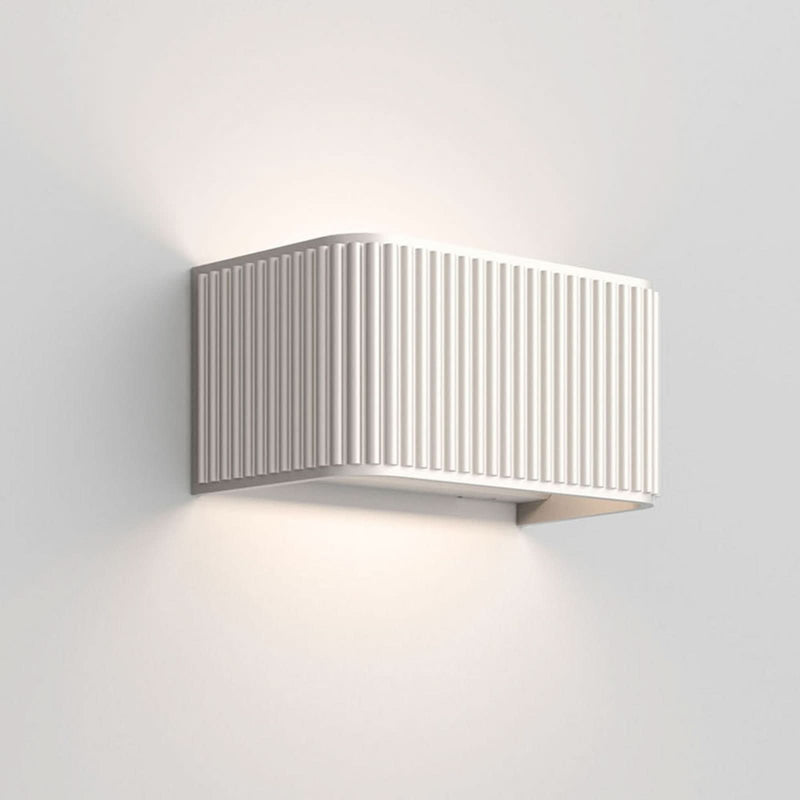 Applique murale LED Dresscode W1 en aluminium, crème, hauteur 9 cm
