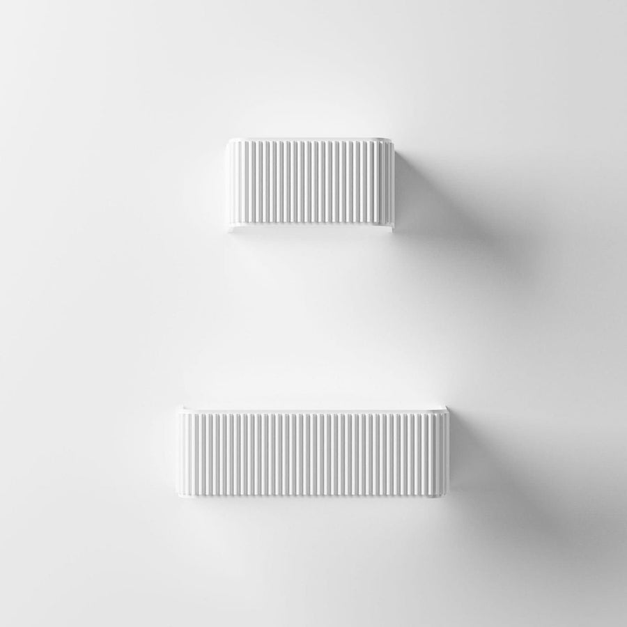 Applique murale LED Dresscode W2 en aluminium, blanc, hauteur 9 cm