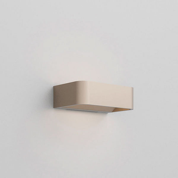 Applique murale LED Frame W1 en aluminium, bronze, hauteur 4,8 cm, 3000 K