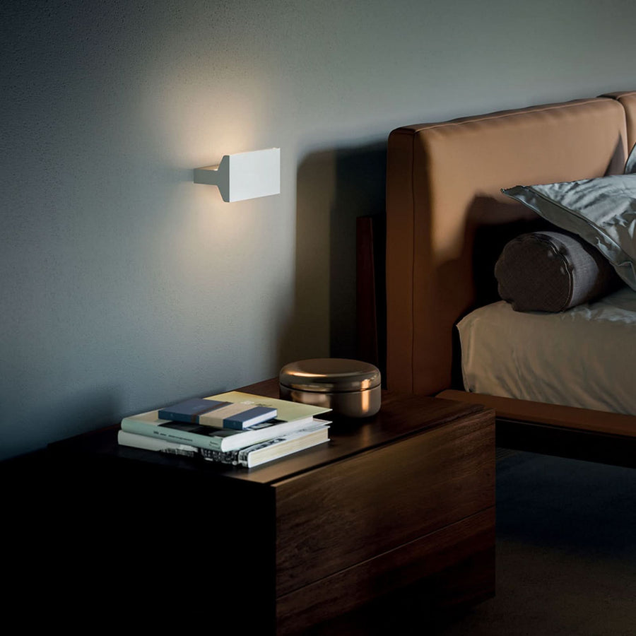 Applique murale LED Ipe W1 en aluminium, blanc mat, hauteur 9,5 cm, 2700 K