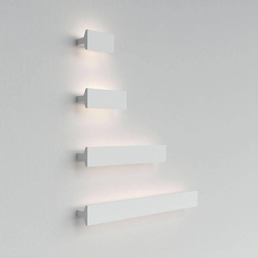 Applique murale LED Ipe W1 en aluminium, blanc mat, hauteur 9,5 cm, 2700 K