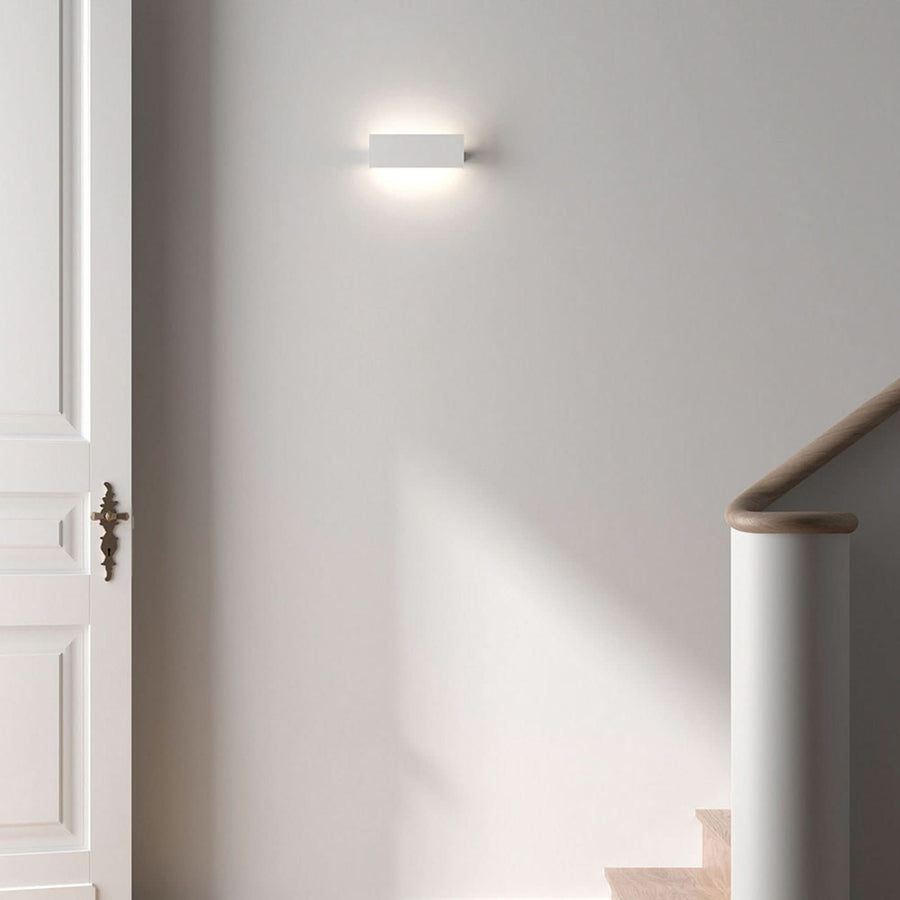 Applique murale LED Ipe W2 en aluminium, blanc mat, hauteur 9,5 cm, 2700 K