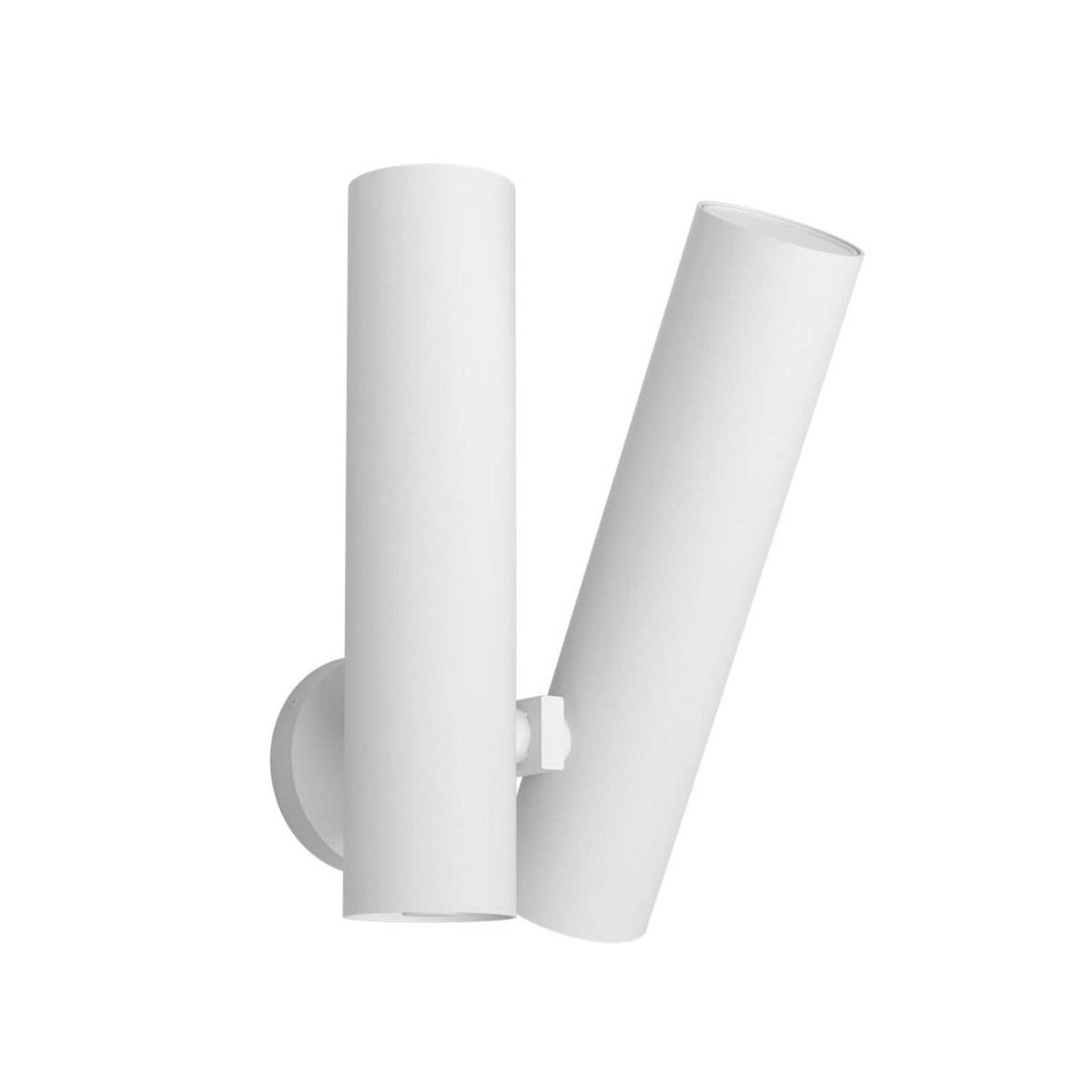 Applique murale LED Tobu W1 en aluminium, blanc, hauteur 40 cm, 3000 K, 40 W, largeur 21,4 cm, 90°