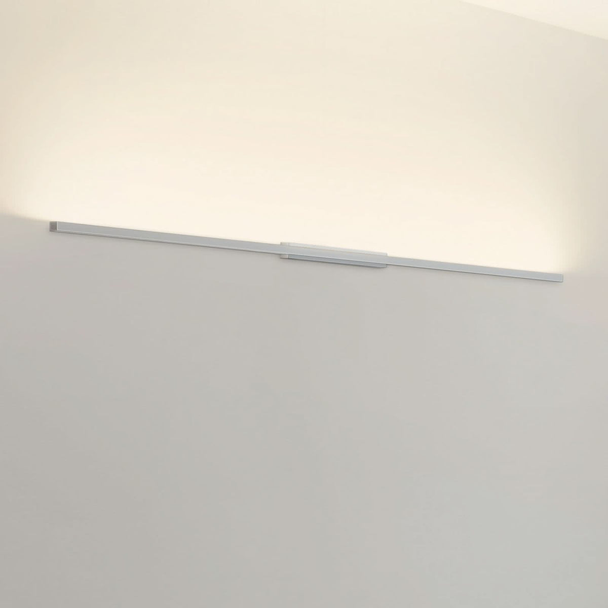 Applique murale LED SpinaLED 60cm 3000 en aluminium, chromé et blanc, hauteur 6,2 cm