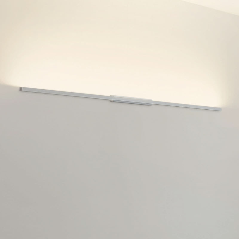 Applique murale LED SpinaLED 60cm 3000 en aluminium, chromé et blanc, hauteur 6,2 cm