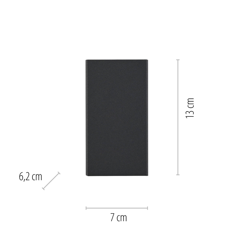 Applique murale Block anthracite