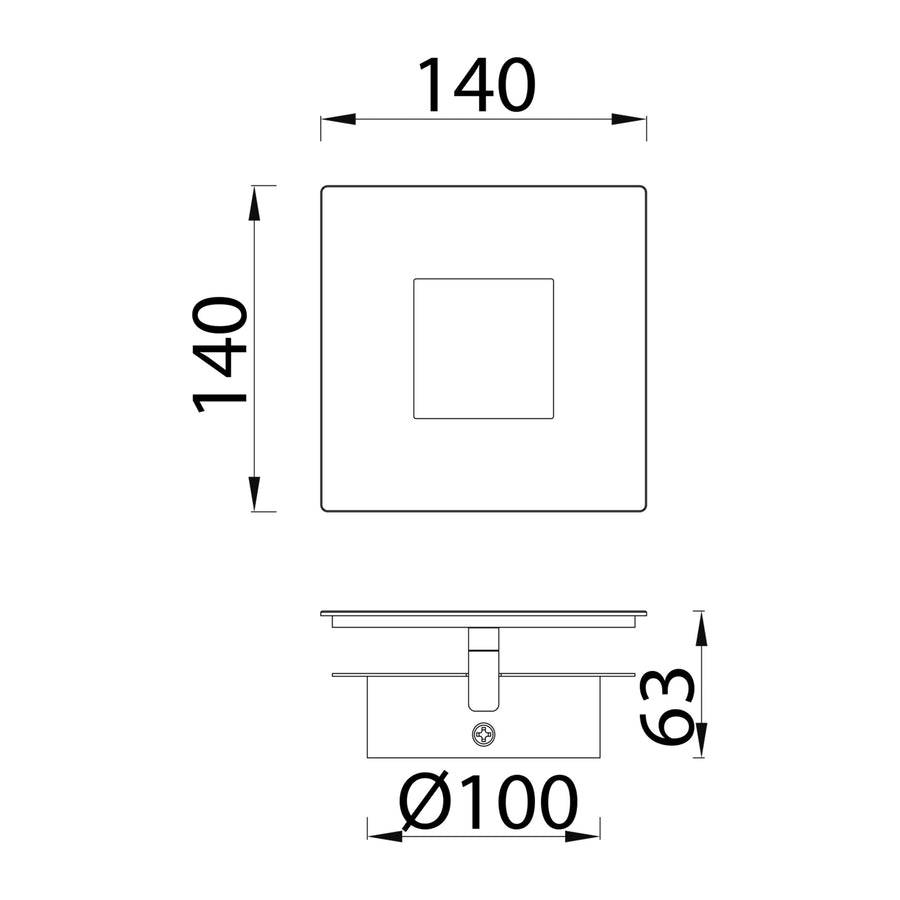 Applique murale LED Dalia, L 14 cm