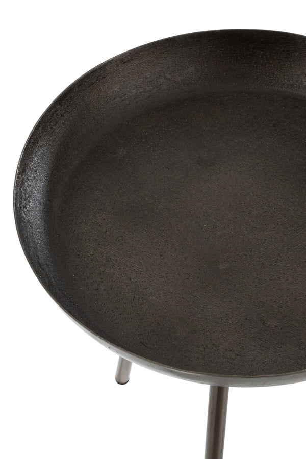 Tables D'Appoint Métal Gris Foncé