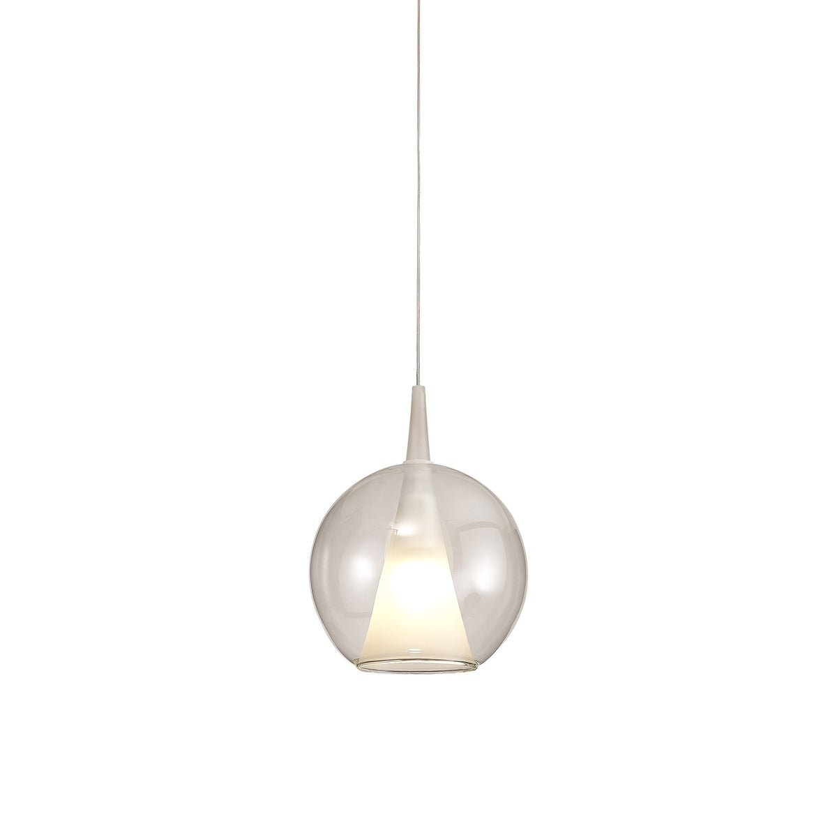 Suspension Elsa, verre, Ø 25 cm