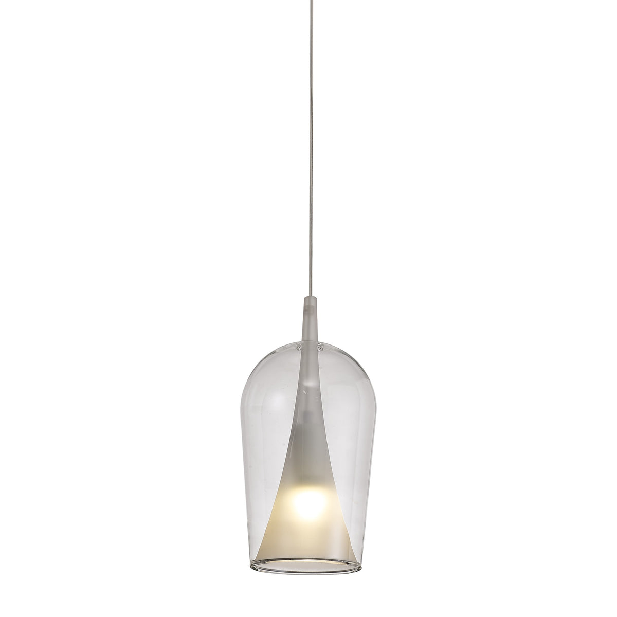 Suspension Elsa, verre, Ø 35 cm