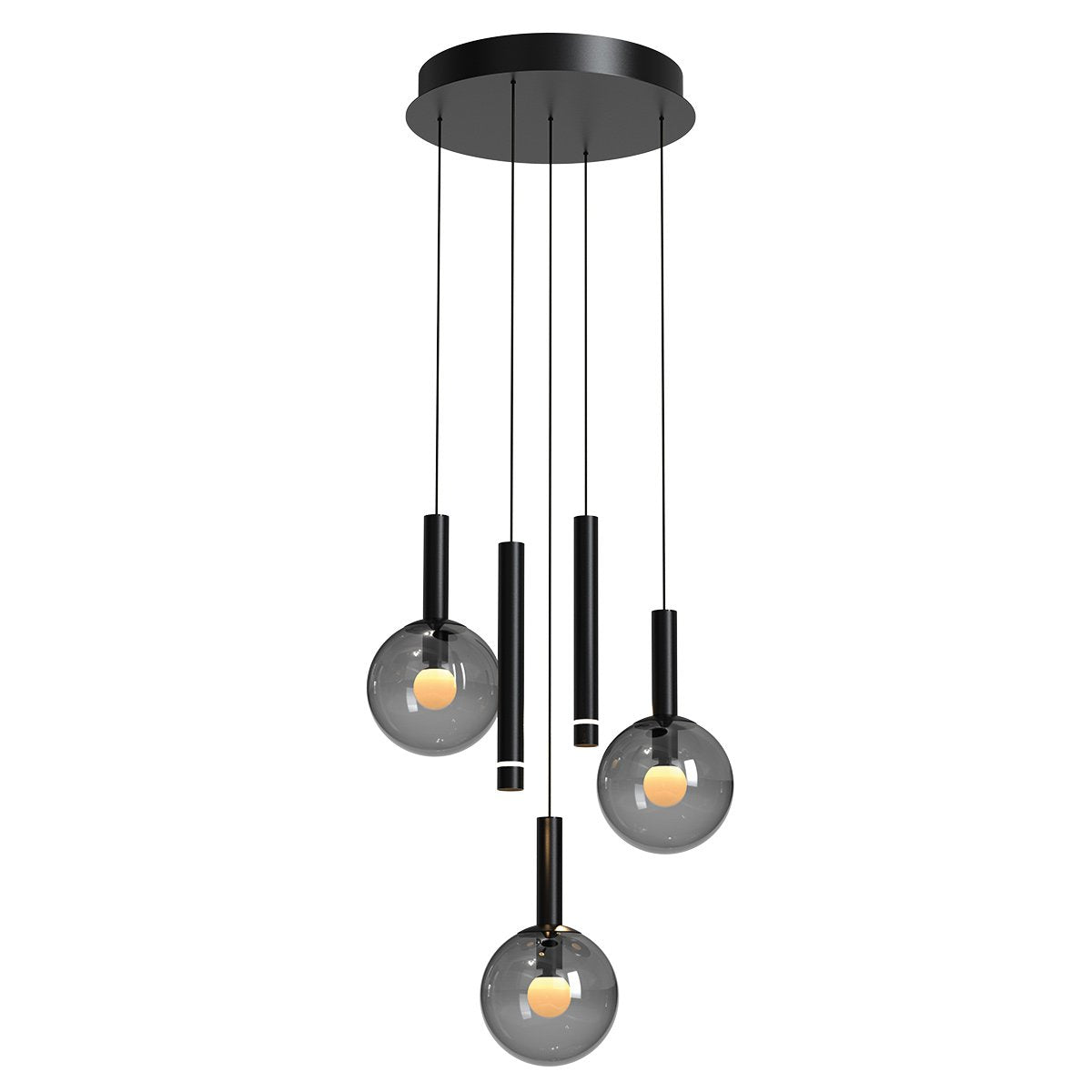 Suspension luminaire Volari noir