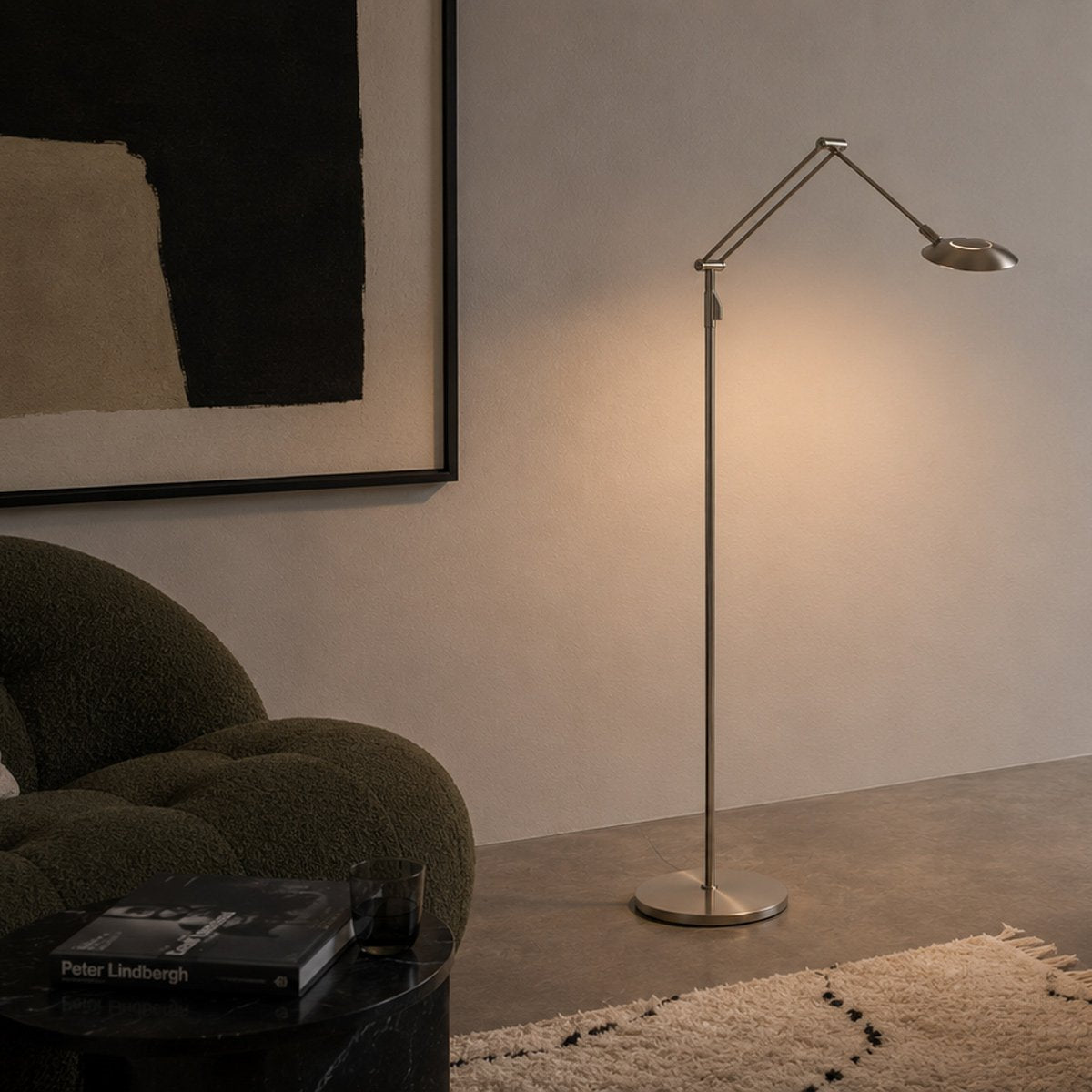 Lampadaire Zenith2 argenté